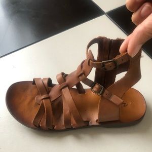 3/$30 ✨Zara Girls Leather Gladiator Sandals